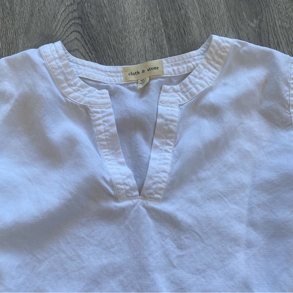 Anthropologie Cloth And Stone Ladder Lace Henley - Picture 8 of 8